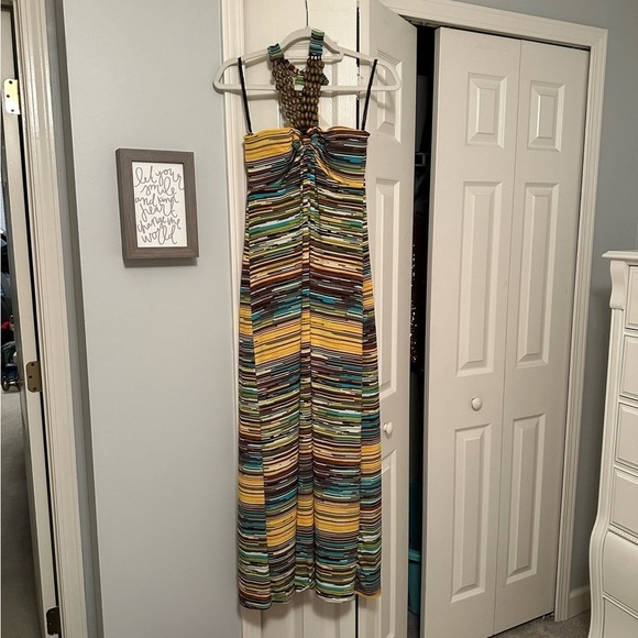 Fresh Of LA Boho Striped Maxi Dress - Picture 1 of 7